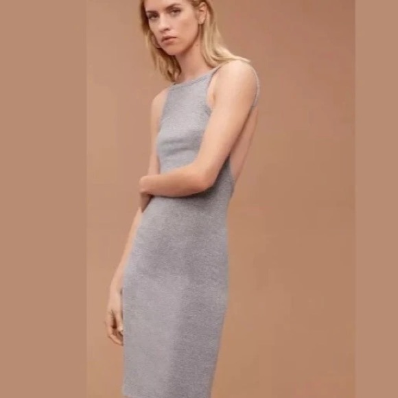Aritzia Ribbed Hartmann Dress - Picture 1 of 8